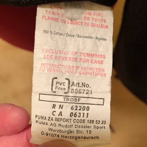 Puma Women's Black Long Sleeve Top with Green and Yellow Jamaica Accents - Picture 10 of 11